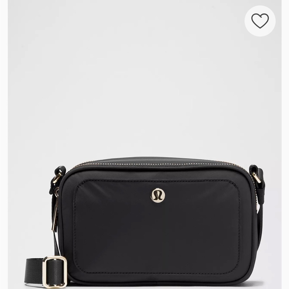 Lululemon Athletica Black Crossbody/Purse Bag with Adjustable Strap